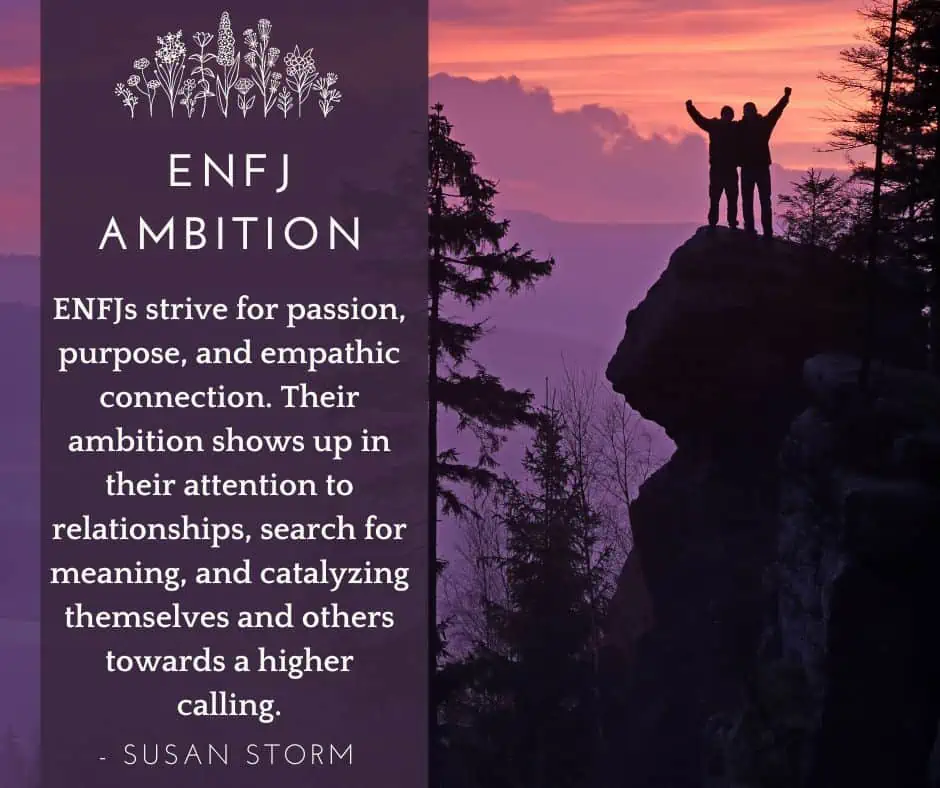 ENFJ ambition