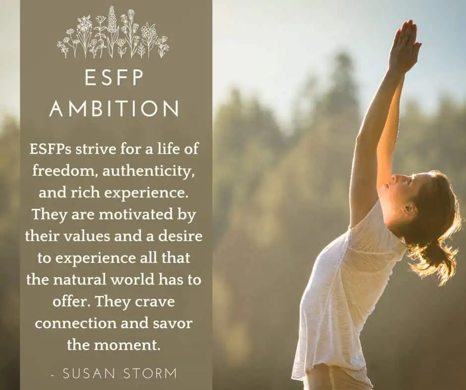 ESFP ambition