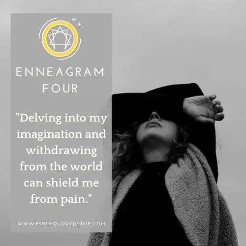How Enneagram Fours try to escape their pain