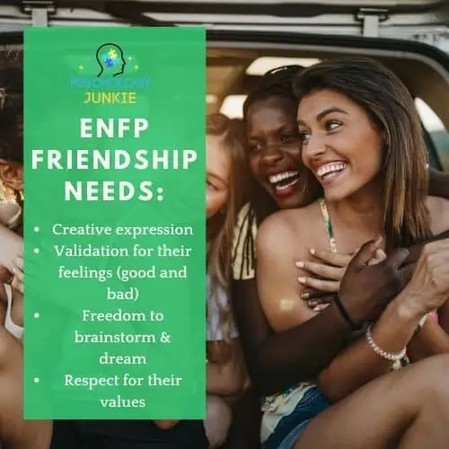 What the ENFP woman needs in a friendship