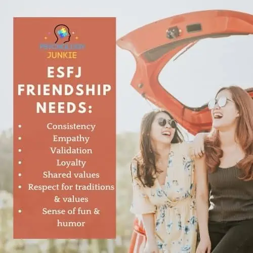 What the ESFJ woman needs in a friendship