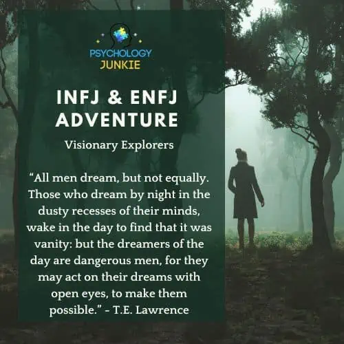 INFJ and ENFJ adventurers