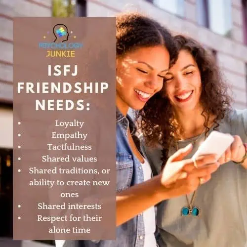 What the ISFJ needs in a friendship