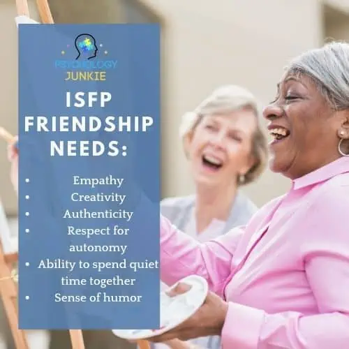 What the ISFP woman needs in a friendship