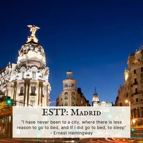 ESTP city of Madrid