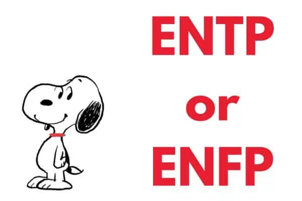 Snoopy is an ENTP or an ENFP