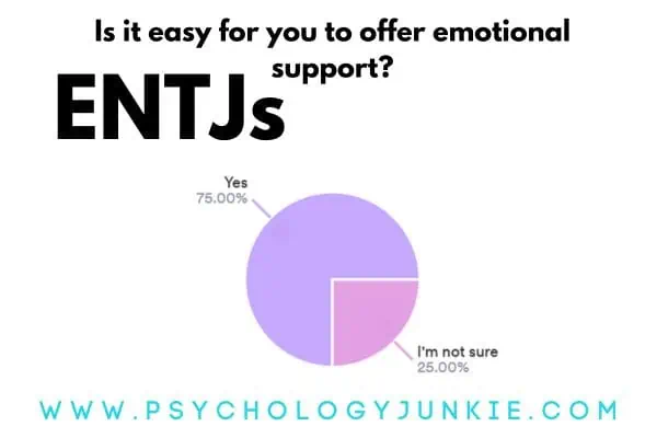 ENTJs and Emotional Support