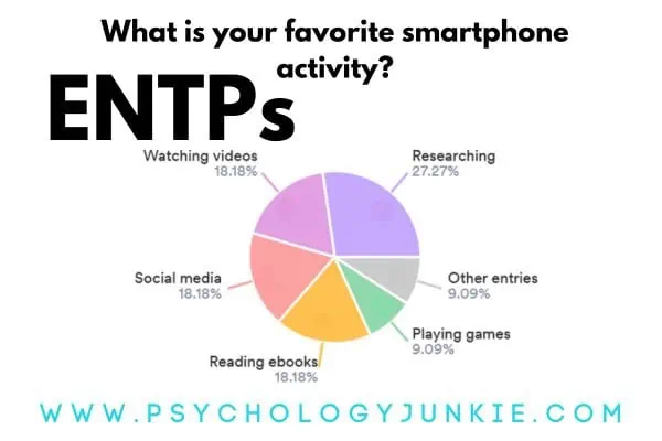 ENTP favorite smartphone activities