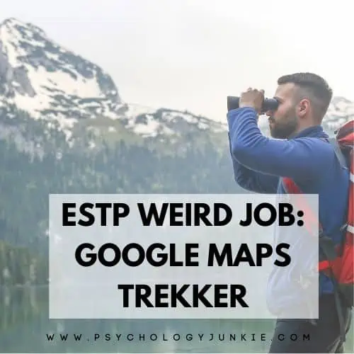 ESTP weird job is google maps trekker