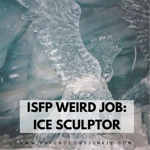 ISFP weird job is ice sculptor