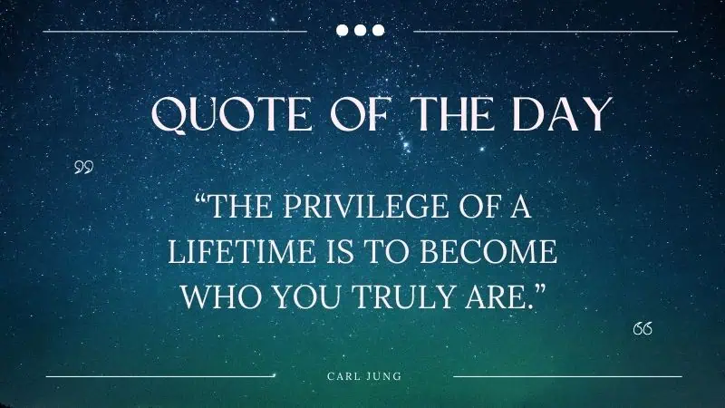 Carl Jung quote about becoming who you truly are