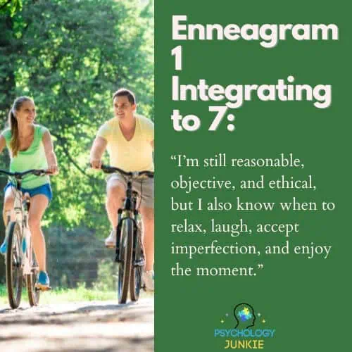 How Enneagram 1s can Integrate to 7