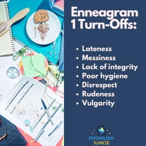 Enneagram 1 Relationship turn-offs