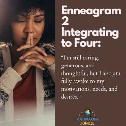 Enneagram 2s integrating to 4