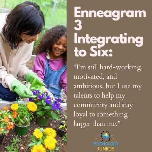 Enneagram 3s integrating to 6