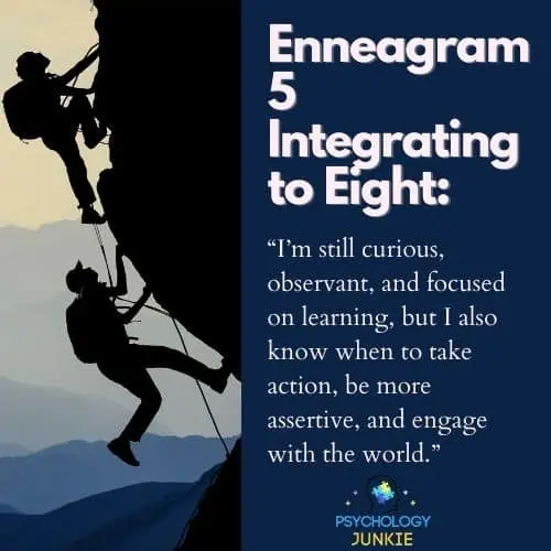 Enneagram 5s integrating to 8