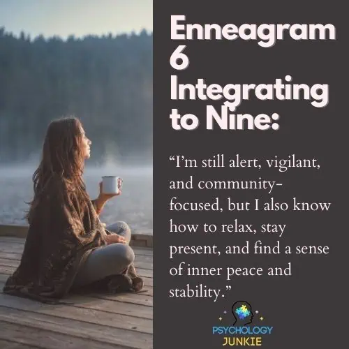 Enneagram 6s integrating to 9