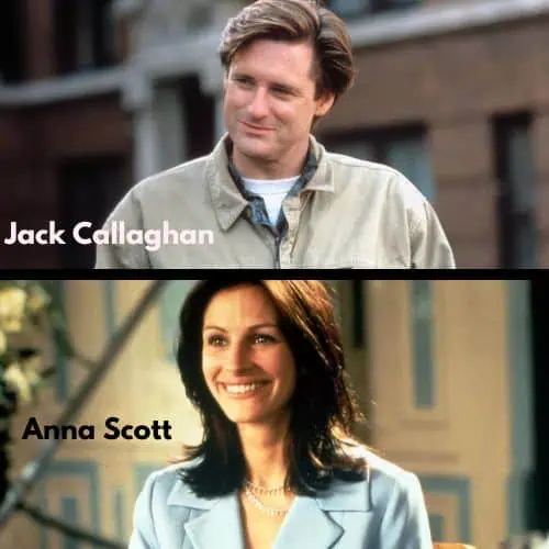 Enneagram 6 Romantiic Comedy Characters: Anna Scott and Jack Callaghan