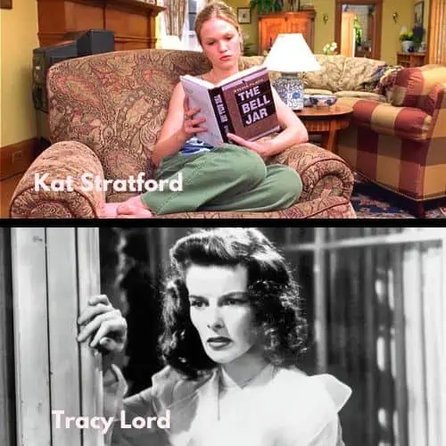 Enneagram 8 Romantic Comedy Characters: Kat Stratford and Tracy Lord