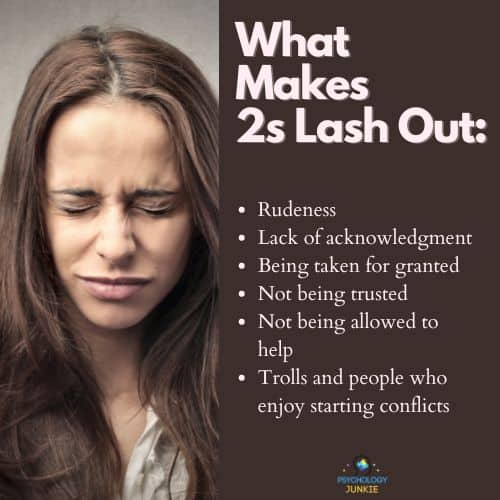 A list of the things that make Enneagram 2s lose their temper