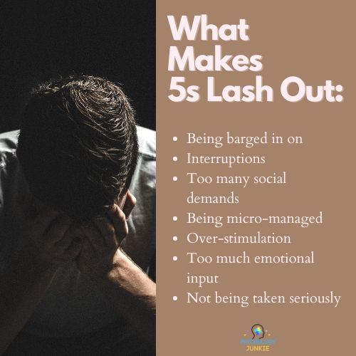 A list of things that make Enneagram 5s lose their temper