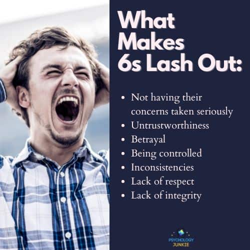 A list of things that make Enneagram 6 types lose their temper