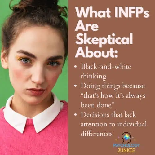 A list of the things INFPs are skeptical about