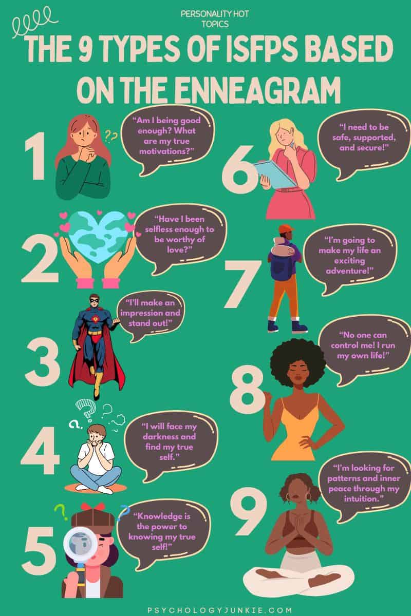 The ISFP and the 9 Enneagram Types - Psychology Junkie