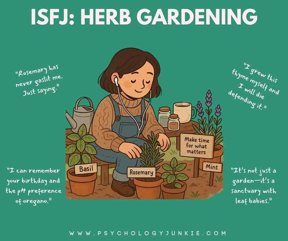 ISFJ herb gardening