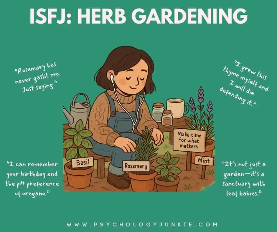 ISFJ herb gardening