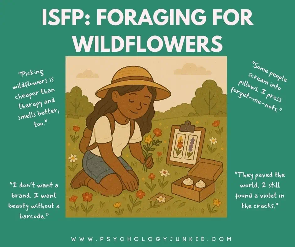 ISFP: foraging for wildflowers