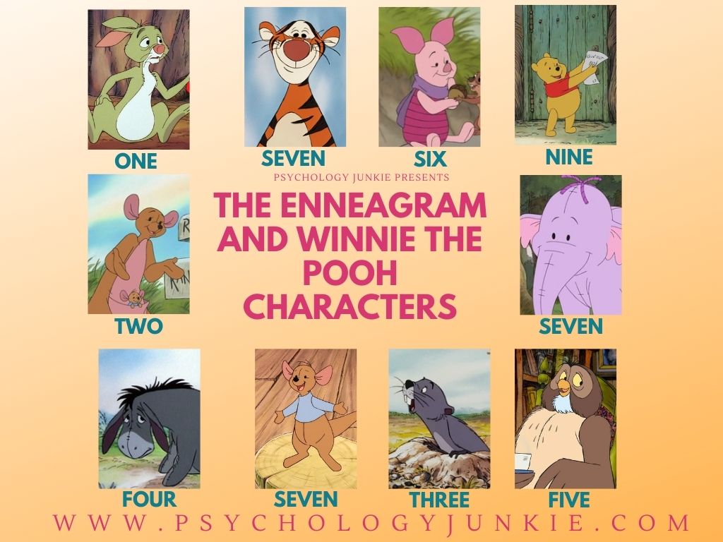 The Enneagram types of the Winnie the Pooh characters