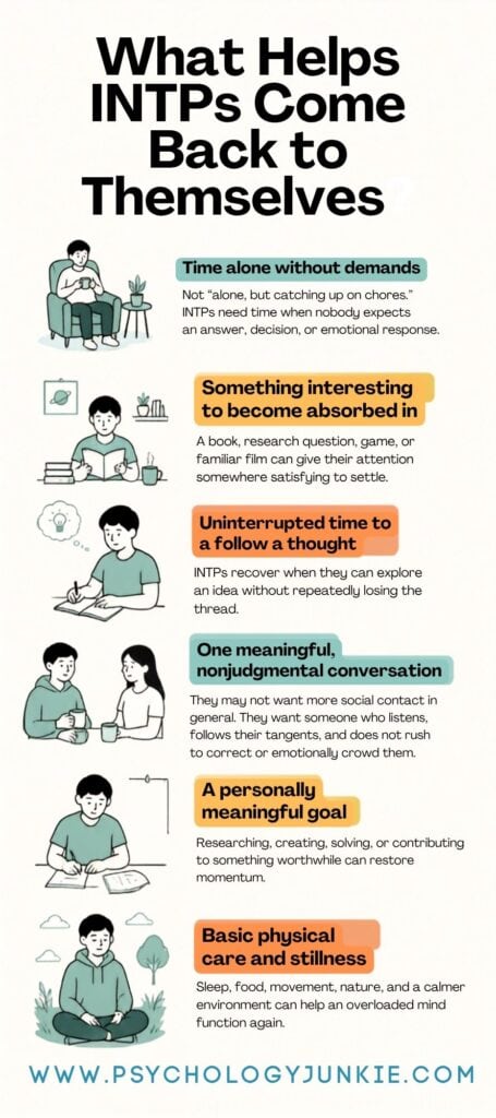 What helps INTPs to destress after an overwhelming time. #INTP
